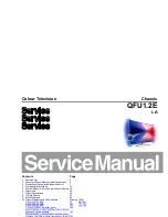 Предварительный просмотр 1 страницы Philips 42PFL6008S/12 Service Manual