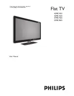 Preview for 1 page of Philips 42PFL7403 User Manual