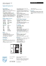 Предварительный просмотр 3 страницы Philips 42PFL7403A Specifications