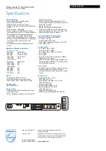 Preview for 3 page of Philips 42PFL7422 Specifications