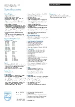 Preview for 3 page of Philips 42PFL7423D Specifications