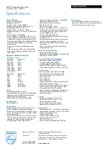 Preview for 3 page of Philips 42PFL7423H Specifications