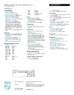 Preview for 2 page of Philips 42PFL7432D Specifications