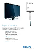 Philips 42PFL7433S Brochure & Specs предпросмотр