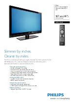 Philips 42PFL7962D - annexe 3 Specifications preview