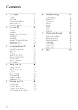 Preview for 2 page of Philips 42PFL86 6D Series User Manual