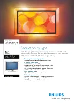 Preview for 1 page of Philips 42PFL9900D Specifications