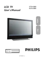 Philips 42TA1800 User Manual preview