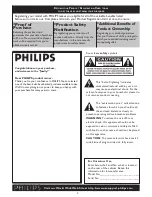 Preview for 2 page of Philips 42TA1800 User Manual