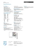 Предварительный просмотр 3 страницы Philips 42TA648BX Specifications