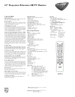 Предварительный просмотр 2 страницы Philips 43998320 Specifications