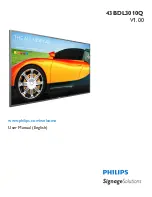 Предварительный просмотр 1 страницы Philips 43BDL3010Q User Manual