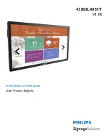 Preview for 1 page of Philips 43BDL4051T User Manual