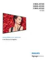 Предварительный просмотр 1 страницы Philips 43BDL4510D User Manual