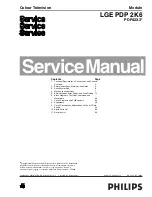 Preview for 1 page of Philips 43FDX01B Service Manual