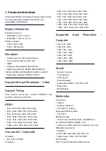 Preview for 3 page of Philips 43PFD5813/55 Service Manual