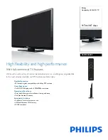 Philips 46HFL3684S Specifications preview