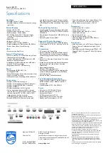 Предварительный просмотр 3 страницы Philips 46PFL7007T Specifications