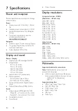 Preview for 38 page of Philips 47PFG4109 User Manual