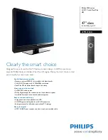 Philips 47PFL3704D Manual preview