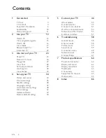 Preview for 2 page of Philips 47PFL4307T User Manual