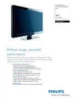 Предварительный просмотр 1 страницы Philips 47PFL5603D - annexe 1 Manual