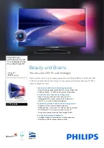 Preview for 1 page of Philips 47PFL6188S Brochure & Specs
