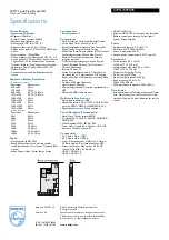 Preview for 3 page of Philips 47PFL7409S Specification Sheet