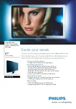 Предварительный просмотр 1 страницы Philips 47PFL9603H Brochure & Specs