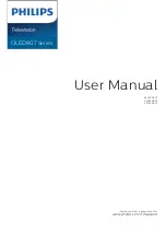 Предварительный просмотр 1 страницы Philips 48OLED807 User Manual