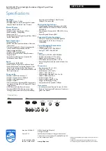 Preview for 3 page of Philips 48PFT5509 Specifications