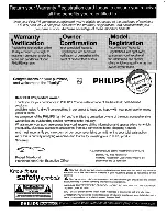 Предварительный просмотр 2 страницы Philips 48XP43C Instructions For Use Manual