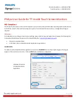 Preview for 2 page of Philips 49BDL4050TT User Manual