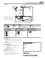 Предварительный просмотр 1 страницы Philips 4A35 Specification