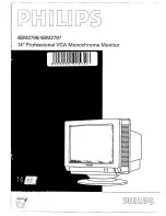 Предварительный просмотр 1 страницы Philips 4BM2790 Operating Instructions Manual