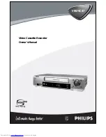 Preview for 1 page of Philips 4HD-HIFI-CLOCK FUNCT VCR W-VCR-VR674CAT99 Owner'S Manual