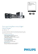 Philips 5 DVD-CD CHANGER HOME THEATER CLASS D AMPLIFIER MX3660D Specifications предпросмотр