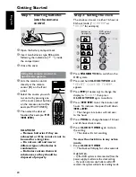 Preview for 20 page of Philips 5 DVD-SACD HOME ENTERTAINMENT SYSTEM MX5900SA-37B User Manual