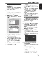 Preview for 29 page of Philips 5 DVD-SACD HOME ENTERTAINMENT SYSTEM MX5900SA-37B User Manual