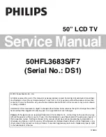 Philips 50HFL3683S/F7 Service Manual preview