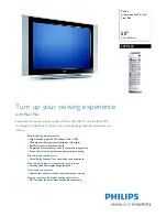 Philips 50PF7320/10 Specification Sheet preview