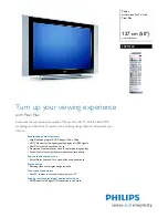 Preview for 1 page of Philips 50PF7320 Specification Sheet