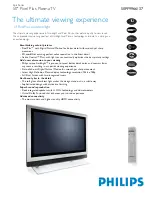 Предварительный просмотр 1 страницы Philips 50PF9966/12 Technical Specifications