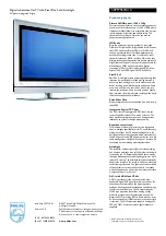 Preview for 3 page of Philips 50PF9967D Specification Sheet