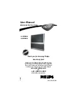 Preview for 1 page of Philips 51-PROJECTION HDTV 51PP9910 User Manual