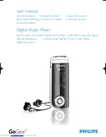 Philips 512MB-FLASH AUDIO PLAYER SA178 - User Manual preview