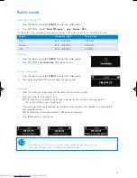 Предварительный просмотр 13 страницы Philips 512MB-FLASH AUDIO PLAYER SA261 User Manual