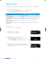 Предварительный просмотр 14 страницы Philips 512MB-FLASH AUDIO PLAYER SA261 User Manual