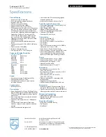 Preview for 3 page of Philips 52HFL5580D Specification Sheet