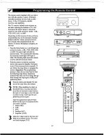 Предварительный просмотр 20 страницы Philips 55-HDTV MONITOR PROJECTION TV PIXEL PLUS 55PP9753 - Directions For Use Manual